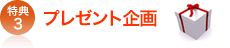 特典3 プレゼント企画